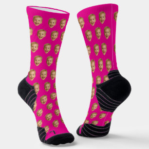 Custom Face Gift, Personalised Face Photo, Family Socks