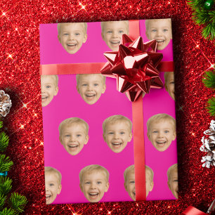 Custom Face Gift, Personalized Face Photo, Family Wrapping Paper
