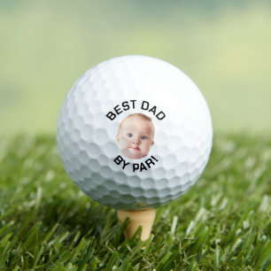 Custom Face Golf Balls, Best Dad By Par Golf Balls