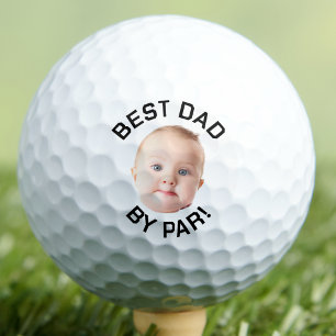 Custom Face Golf Balls, Best Dad By Par Golf Balls