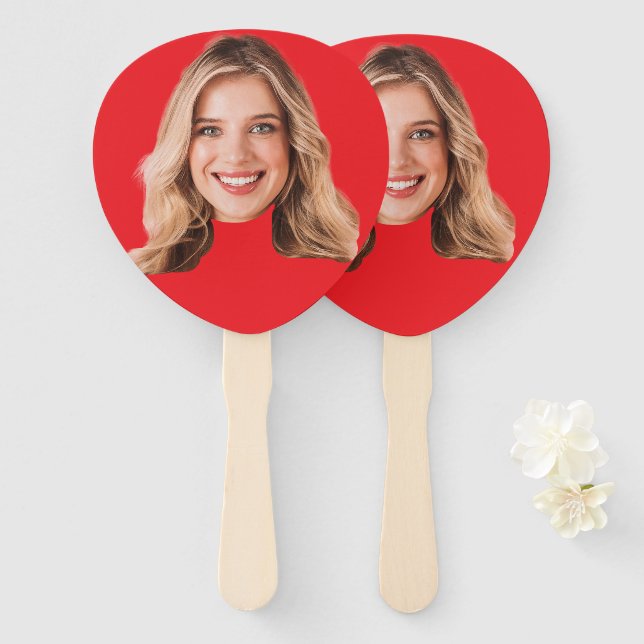 Custom Face Hand Fan (Front and Back)