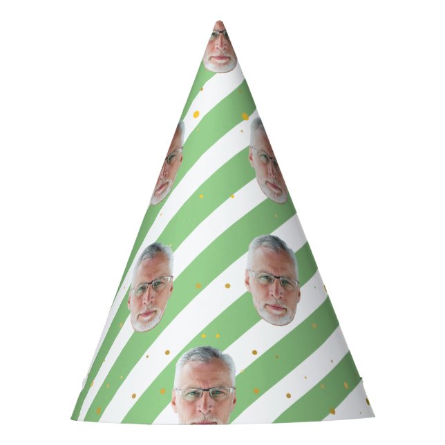 Custom Face Happy Birthday Decorations Supplies Party Hat (Front)