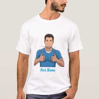 Custom Face & Name T-shirt - Personalized Gift