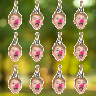 Custom Face Party Hat   Personalised Birthday Age 