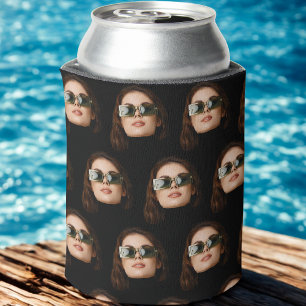 Custom Face Photo Bachelor Party Birthday Favors Can Cooler