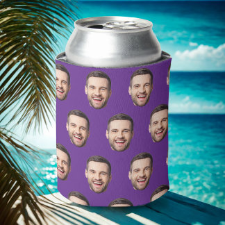 Custom Face Photo Birthday Favours Bachelor Party Can Cooler