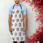 Custom Face Photo Family Gift, 4 Photos Faces Apron<br><div class="desc">Custom Face Photo Family Gift, 4 Photos Faces, Replace the face of this baby with your favourite photo (make sure to crop as much to the face as possible and use an app to remove the background) and personalise this funny gift with your kid, husband, or boyfriend on it! Also...</div>