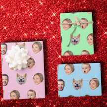 Custom Face Photo Family Gift, 4 Photos Faces