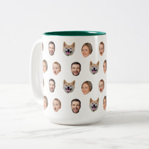 Custom Face Photo Family Mug, 4 Photos Mug
