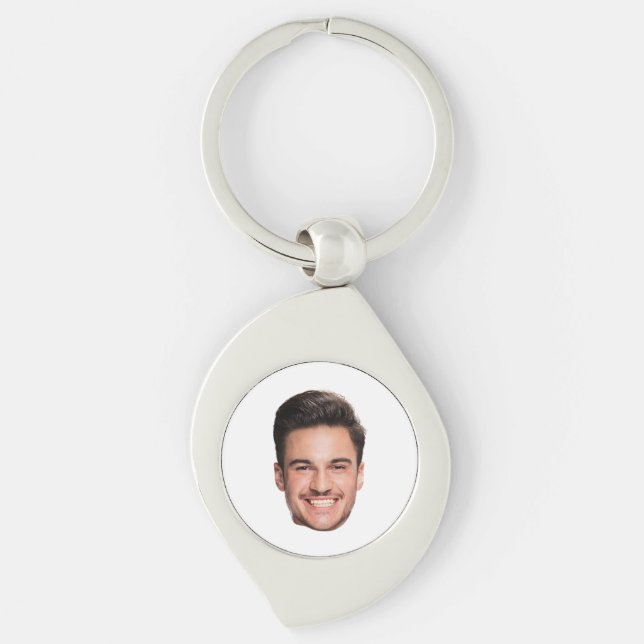Custom Face Photo Key Ring (Front)