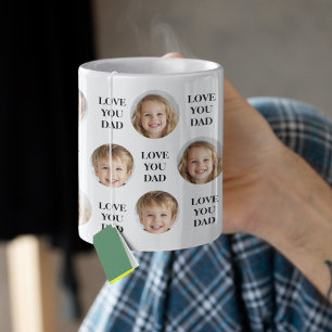 Custom Face Photo   Love You Dad   Personalised Coffee Mug