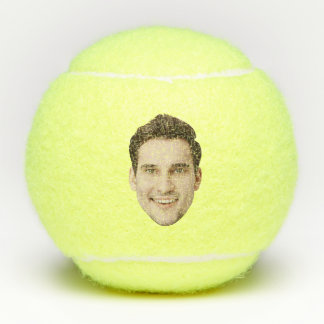 Custom Face Photo Personalised Party Favours Tennis Balls