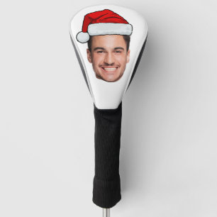 Custom Face Photo Santa Hat Christmas Golf Head Cover
