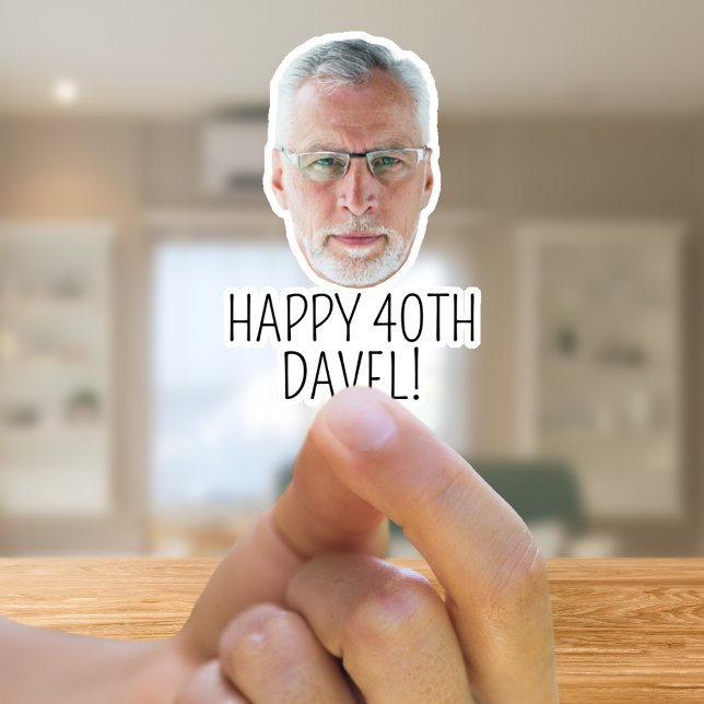 Custom Face Photo Text Logo Birthday Party Favours (Creator Uploaded)