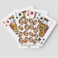 Custom Face Picture Heart Funny Couple Pattern