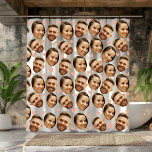 Custom Face Picture Heart Funny Couple Pattern Shower Curtain<br><div class="desc">Add a splash of love and laughter to your bathroom with this Custom Face Picture Heart Funny Couple Pattern Shower Curtain! Personalised with your faces in a playful heart-themed design, this shower curtain brings a fun, romantic vibe to your daily routine. it’s both practical and a quirky statement piece, perfect...</div>