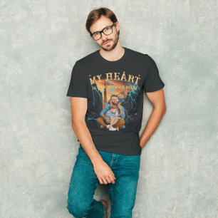 Custom Face Portrait Photo Vintage Style T-Shirt