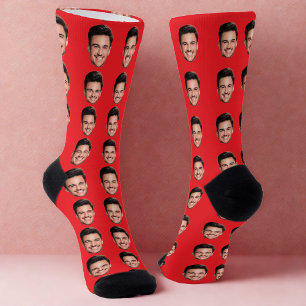  Custom Face Socks, Personalized Face Socks