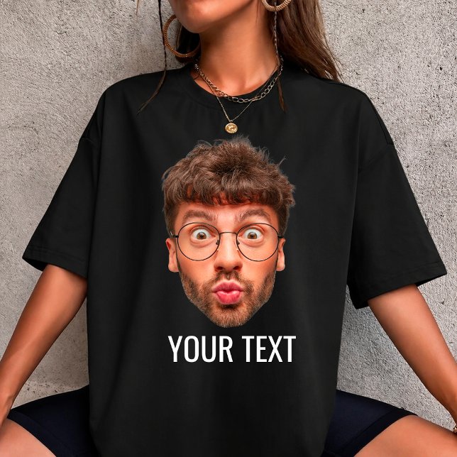 Custom Face Tee | Personalised Photo & Text Tshirt (Creator Uploaded)