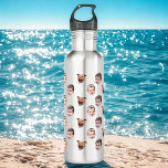 Custom Face, Unique Family Gift 3 Photos Face 710 Ml Water Bottle<br><div class="desc">Custom Family Face 3 Photos, Replace the face with your favourite photo (make sure to crop as much to the face as possible and use an app to remove the background) and personalise this funny mug with your kid, husband, pet or boyfriend on it! Also a fun and unique surprise...</div>