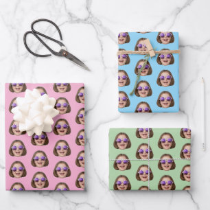 Custom Face Wrapping Paper Custom Face Gift Wrap