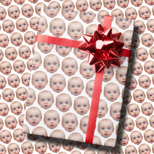 Custom Face Wrapping Paper   Custom Face Gift Wrap