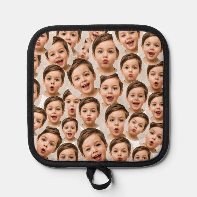 Custom Faces personalised photo  Pot Holder (Front)