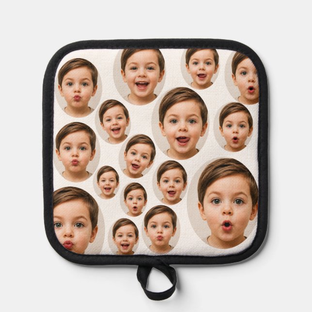 Custom Faces personalised photo  Pot Holder (Front)