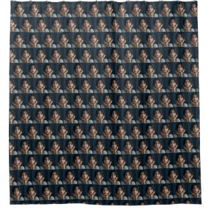 Custom Faces Photo Pattern Personalized Shower Curtain
