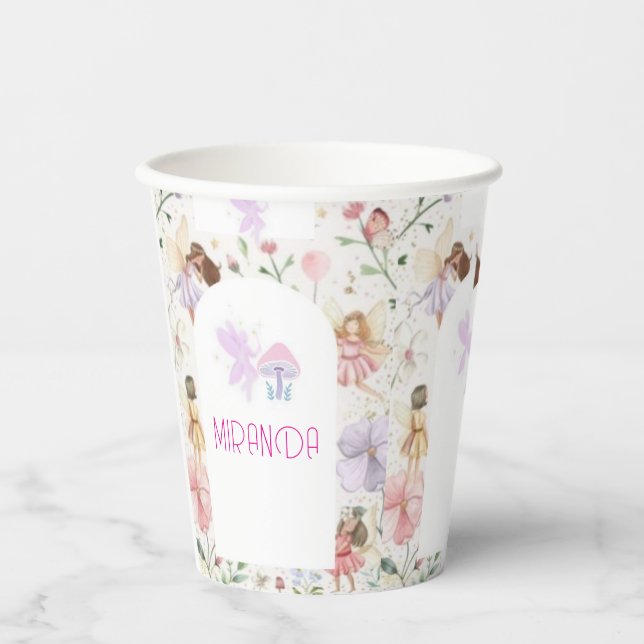 custom fairy design paper cups (Front)