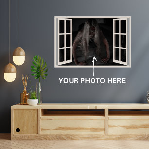 Custom Fake Faux Window Photo Print