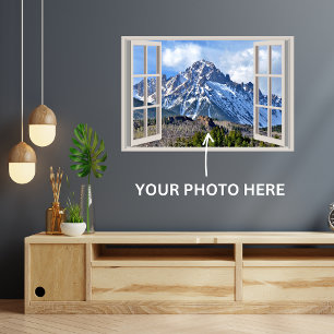 Custom Fake Faux Window Poster