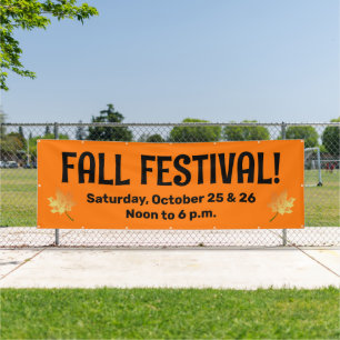 Custom Fall Festival Banner
