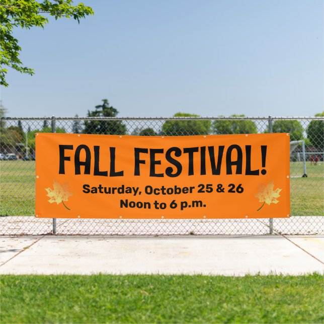 Custom Fall Festival Banner (Insitu)
