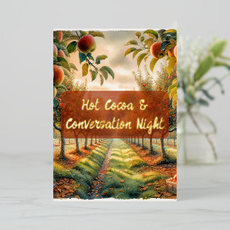 Custom Fall Invitation – Orchard Foil Invitation