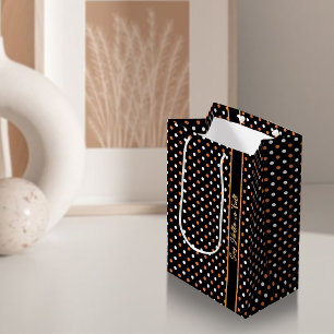 Custom Fall Polka Gift Bag