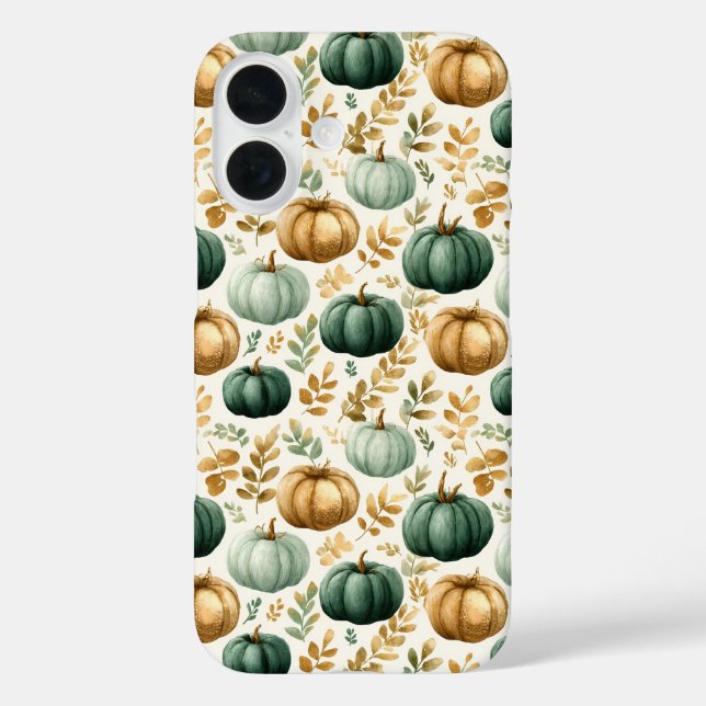 Custom Fall Pumpkin Photo Frame Case-Mate iPhone Case (Back)