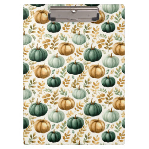 Custom Fall Pumpkin Photo Frame Clipboard