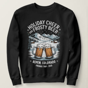 Custom Family and Friends Holiday Ski Trip  Sweatshirt