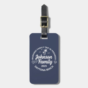 Custom Family Beach Vacation Group Matching Luggage Tag