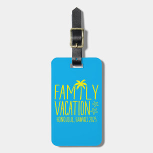 Custom Family Beach Vacation Group Matching  Luggage Tag