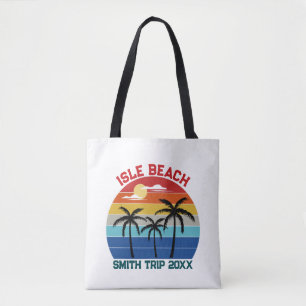 Custom Family Beach Vacation Tote Bag