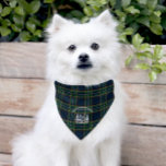 Custom Family Cabin Tartan Pet Bandana<br><div class="desc">Celebrate your pet's love for the outdoors with this Custom Rustic Log Cabin Tartan Pet Bandanna! Featuring a charming hand-drawn log cabin illustration set against a cosy tartan background, this personalised pet bandanna adds rustic charm to any furry friend. Customise it with your pet’s name or family name to create...</div>