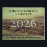 Custom Family Christian New Testament Church Calendar<br><div class="desc">Vintage Holy Land Bible Scenes with New Testament Scripture Step back in time each month with this beautifully designed family calendar featuring rare vintage photographs of the Holy Land, captured in the 1800s. Each month showcases a different historic scene—ancient streets, sacred landmarks, and everyday life—restored with care to bring out...</div>