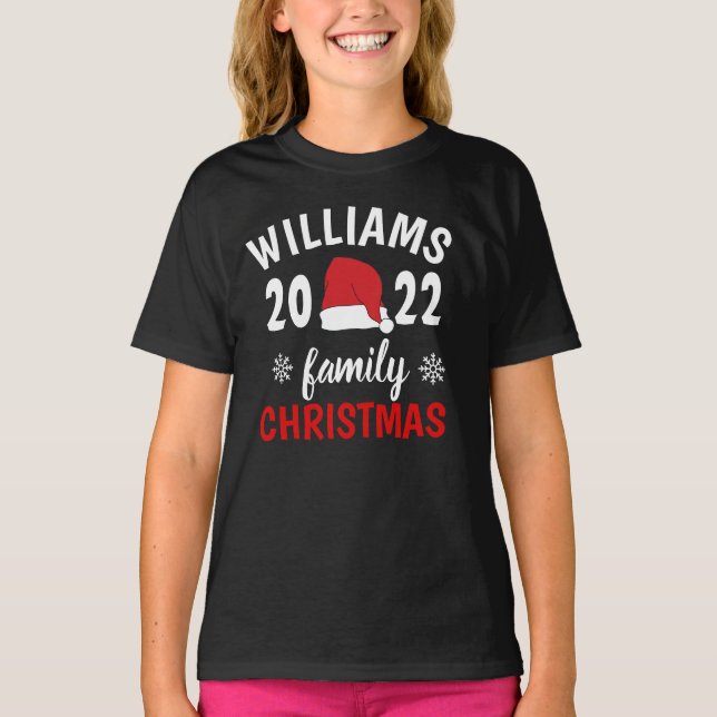 Custom Family Christmas 2022 T-Shirt (Front)
