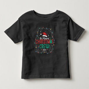 Custom Family Christmas Crew Group Matching Name Toddler T-Shirt