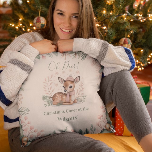 Custom Family Christmas Cushion (Creator Uploaded)