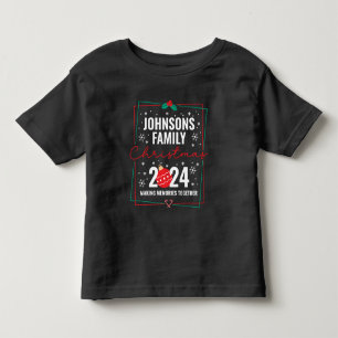 Custom Family Christmas Group Matching Name Toddler T-Shirt