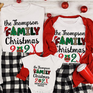 Custom Family Christmas Making Memories Together Tri-Blend Shirt