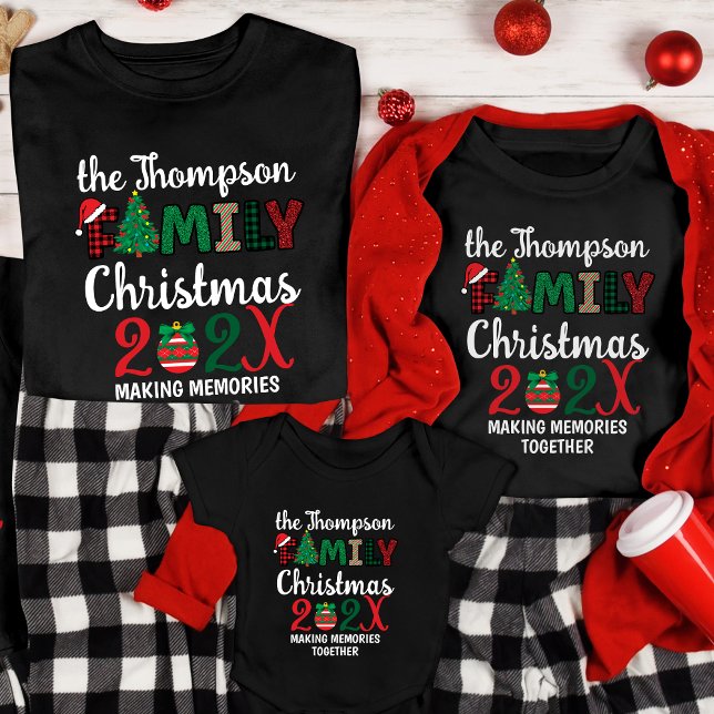 Custom Family Christmas Making Memories Together Tri-Blend Shirt (Creator Uploaded)